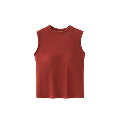 免穿文胸固定杯磨毛保暖背心