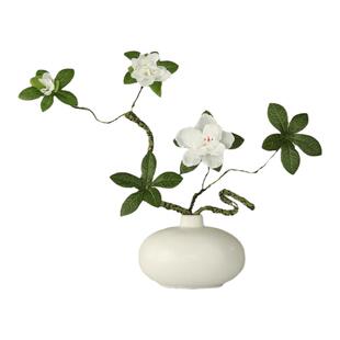 仿真绿植杜鹃花假花摆设高端轻奢盆栽客厅装饰简约禅意摆件新中式
