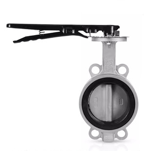 201 304 316不锈钢对夹式D71X-10/16P手动蝶阀DN50 100软密封蝶阀