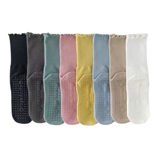 木耳边瑜伽袜子防滑专业女室内地板袜成人瑜伽防滑袜普拉提袜子