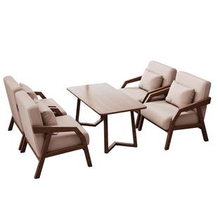 咖啡厅桌椅组合 奶茶店休闲座椅商用洽谈办公沙发 咖啡店会客卡座