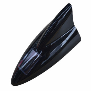 鲨鱼鳍太阳能爆闪灯汽车天线警示灯改装车顶七彩强磁尾翼灯小车用