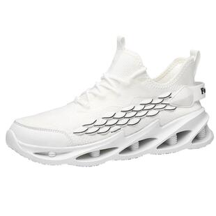 椰子男鞋夏季透气飞织网面网鞋男士跑步防滑减震软底休闲运动潮鞋