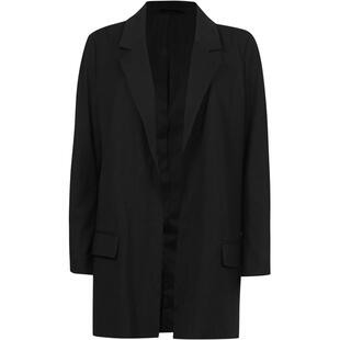 ALLSAINTS女士长款西装外套黑色气质上衣职场百搭春季WT109V