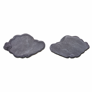 荣宝斋孤品老坑端砚砚台文房四宝毛笔书法国画墨锭墨汁天青蕉叶白青花原石精雕手工精品端砚礼盒