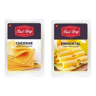 贝斯隆 荷兰原装进口大孔切达cheese原制黄波奶酪芝士片150g即食