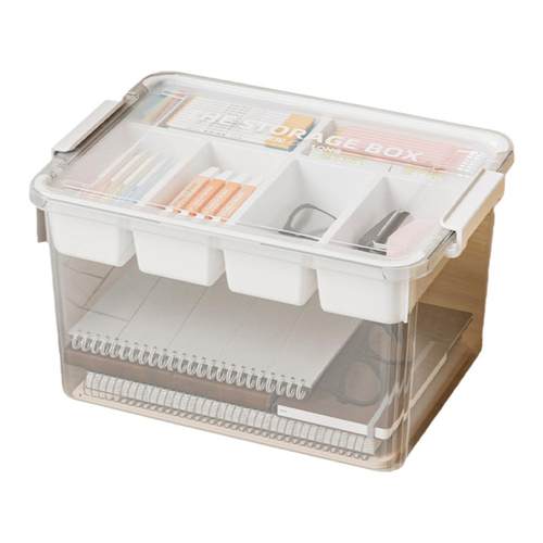 禧天龙多功能工具整理箱杂物分格收纳盒手提维修配件分装收纳箱