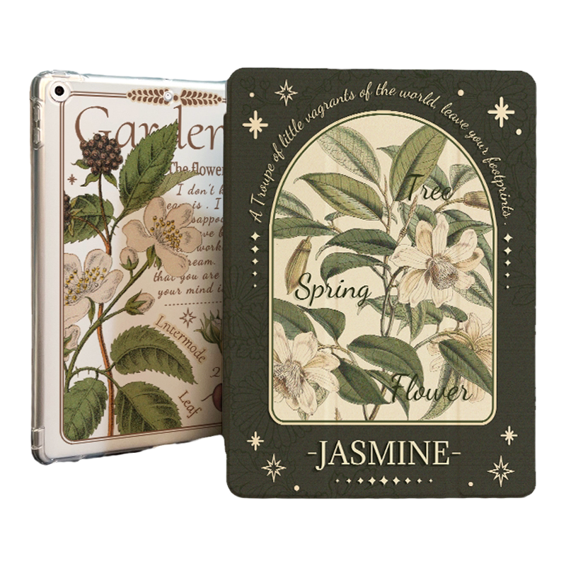 高级花朵适用于ipad保护套2022新款Air5苹果ipadpro平板保护壳mini6笔槽13寸2025mini7防摔8第109代三折air8
