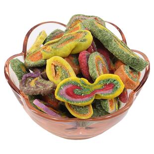宠物磨牙利器猫耳造型宠物磨牙饼干龙猫兔兔子豚鼠补充粗纤维200