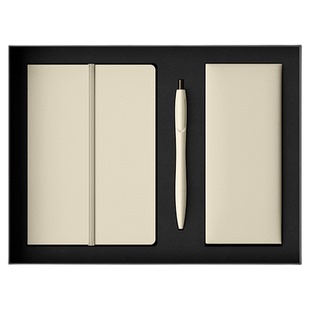 Nusign纽赛大师系列深泽直人套装礼盒B6皮面本+文具收纳包+中性笔商务精装商务办公高端文具送礼日本设计师款