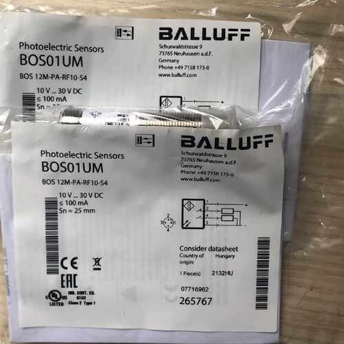 【询价】巴鲁夫传感器适用