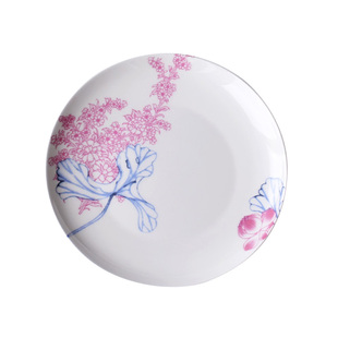 芬兰北欧风莲花摇篮曲 10.5寸 8寸酒店餐盘点心盘牛排盘 清新素雅