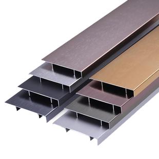 铝合金踢脚线6cm/5/8/10/4公分金属地角线橱柜不锈钢踢脚板贴脚线