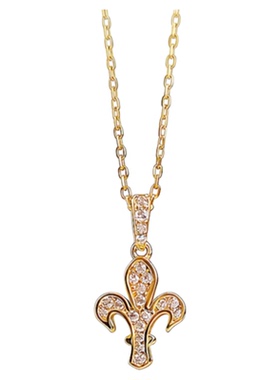 佛罗伦萨鸢尾花满钻项链