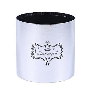 挚爱银色抱抱桶花束礼盒花店鲜花套二圆形抱抱桶空盒子花艺资材