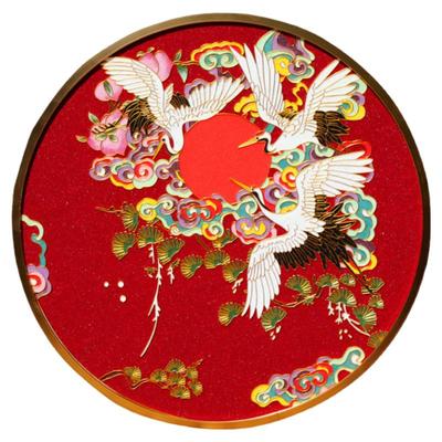 老人寿礼景泰蓝掐丝珐琅画好寓意