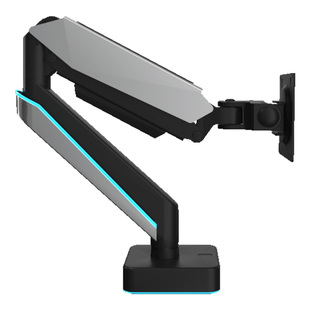 暴风机甲RGB灯效显示器挂臂机械臂 炫酷电竞灯电脑屏悬臂升降托架