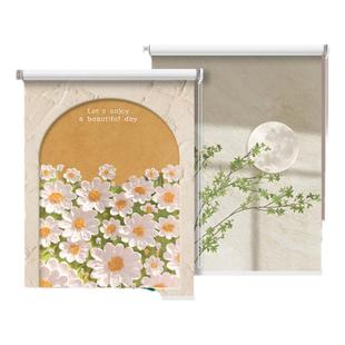 卷帘窗帘免打孔安装遮光2024新款卷拉式卫生间遮挡帘升降窗帘神器