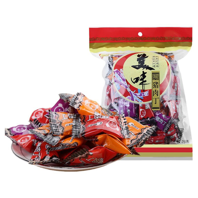 罗源湾猪肉丁原味办公室休闲零食猪肉干即食小吃食品下饭猪肉粒