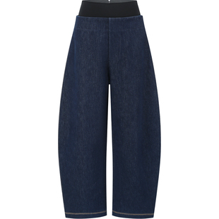 DEEPMOSS 设计师品牌 25早秋新品 层次腰头弹力牛仔香蕉裤 SOLSOL