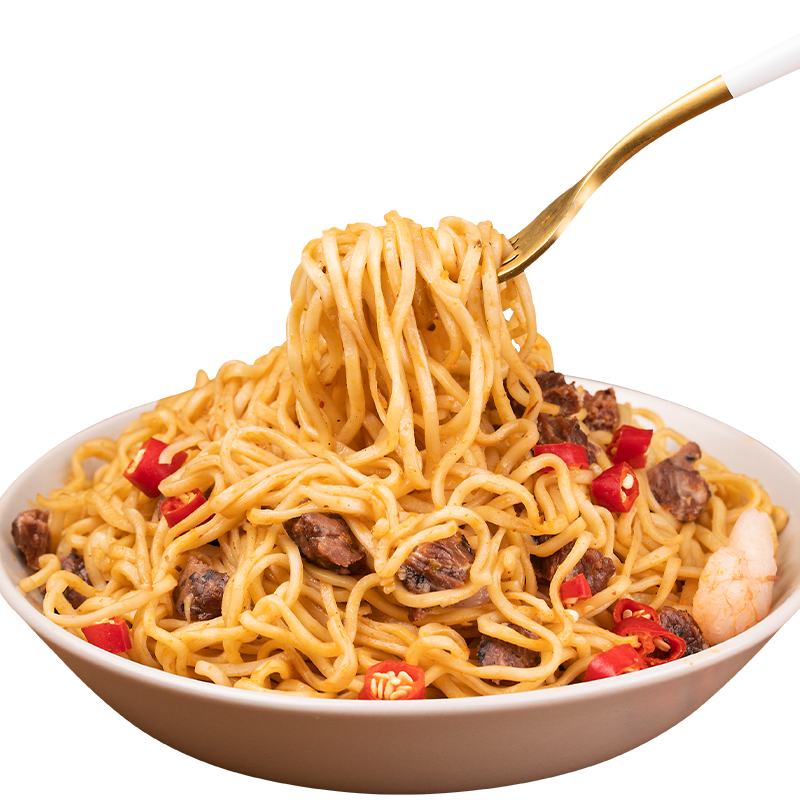 健身主食非油炸玉米全麦魔芋面