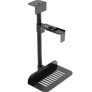 电脑主机托架台式机箱悬空支架悬挂式挂墙置物架桌下固定壁挂吊架