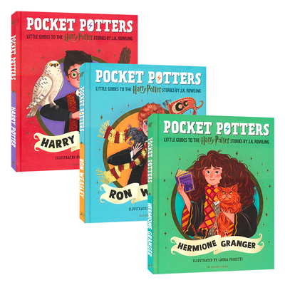 Pocket Potters Harry Potter 哈利波特故事人物漫画小指南3册 官方新品 精装全彩 J.K. Rowling 罗恩 赫敏 英文原版进口儿童图书