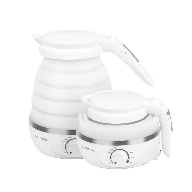北欧欧慕折叠水壶旅行电热出差迷你便携式烧水壶110V220v欧美英标