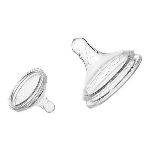 布朗博士防胀气仿母乳硅胶奶嘴早产儿宝宝专用0-1个月小流量p