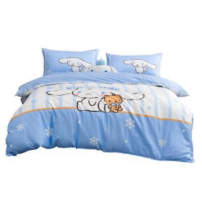 水星家纺双股长绒棉四件套