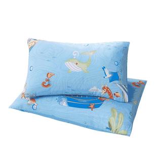 富安娜单件枕套宿舍100%全棉纯棉套装儿童学生家用单件枕头套