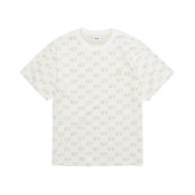 MLB官方 男女同款潮流百搭满印老花短袖T恤26春季新款TSM01/TSM22