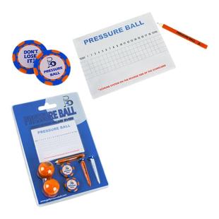 高尔夫球下场配件用品8件套2球2马克25页记分本子1计分笔2球钉tee