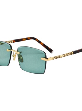 墨绿水晶石老人东海高清太阳镜