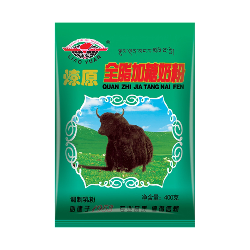 燎原全脂牦牛骨髓奶粉400g袋装