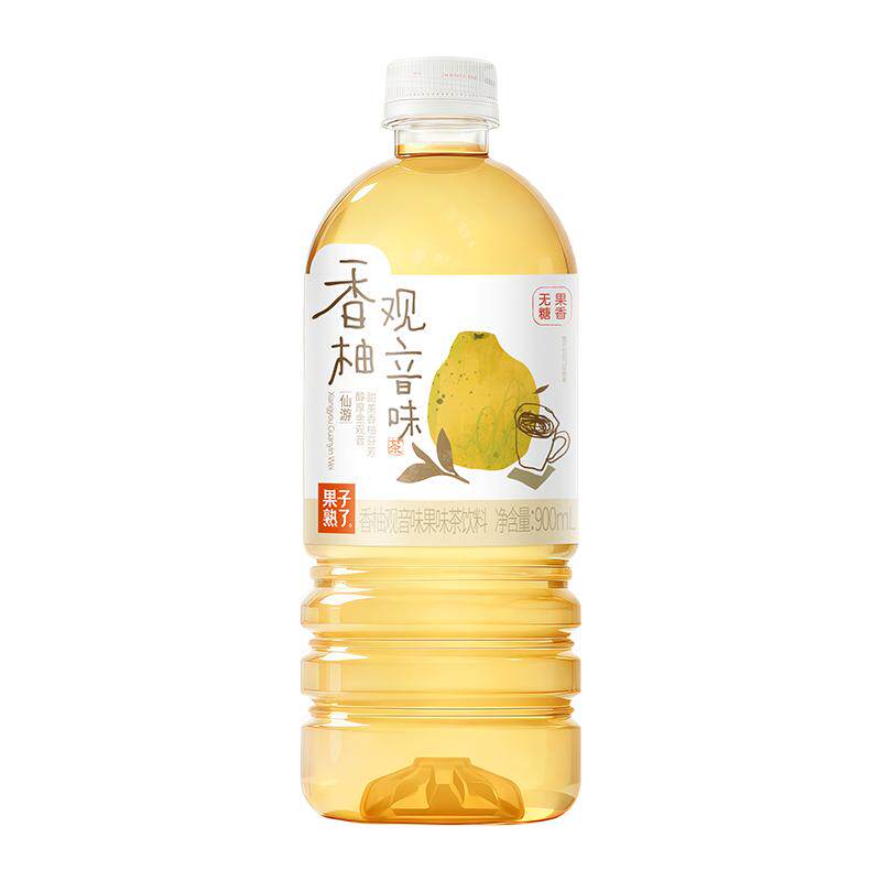 果子熟了无糖果味茶香柚观音苹果茉莉白桃观音西柚多口味整箱饮料 音多实拍商品图