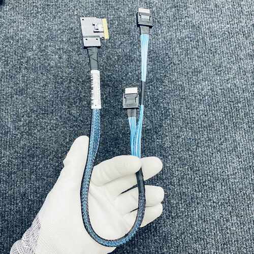 安费诺AMPHENOL SFF8654-8i转2*SFF8611-4i OCLINK 转接线
