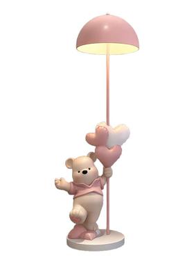 可爱小熊氛围落地夜灯摆件