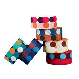 H家伊芙琳肩带波点织带尼龙织带包包肩带手工DIY加厚背包带辅料