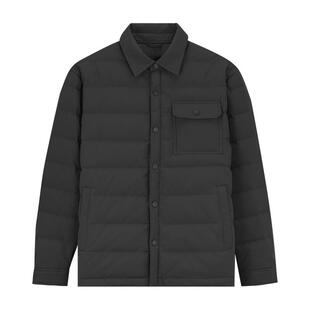 MindBridge2025年冬轻薄羽绒衬衫男士翻领鸭绒服商务通勤保暖外套