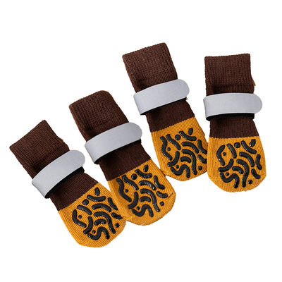 嬉皮狗护爪防滑长筒袜