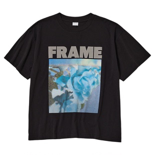 MOUSSY秋季新品休闲风Oversize花卉字母印花T恤010IA490-5491