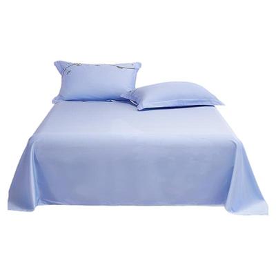 水星儿童家纺60S长绒棉床单母婴A类抑菌纯棉全棉吸湿排汗速干纯色