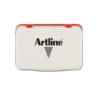 Artline日本旗牌雅丽办公印台公司财务用大号印台67*106mm红色蓝色黑色印泥盒印油EHJ-3 防水不晕染