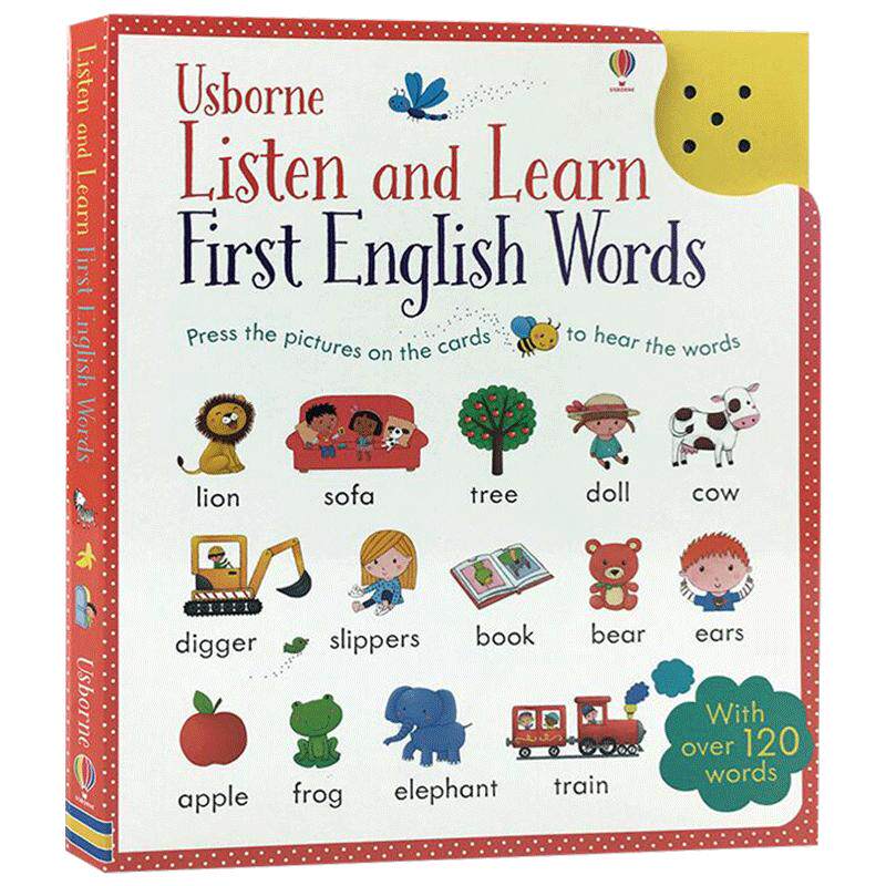 触摸可发声 英语单词 点读卡片 Listen and Learn first English Words 英文原版有声绘本词汇启蒙认知书儿童 幼儿早教