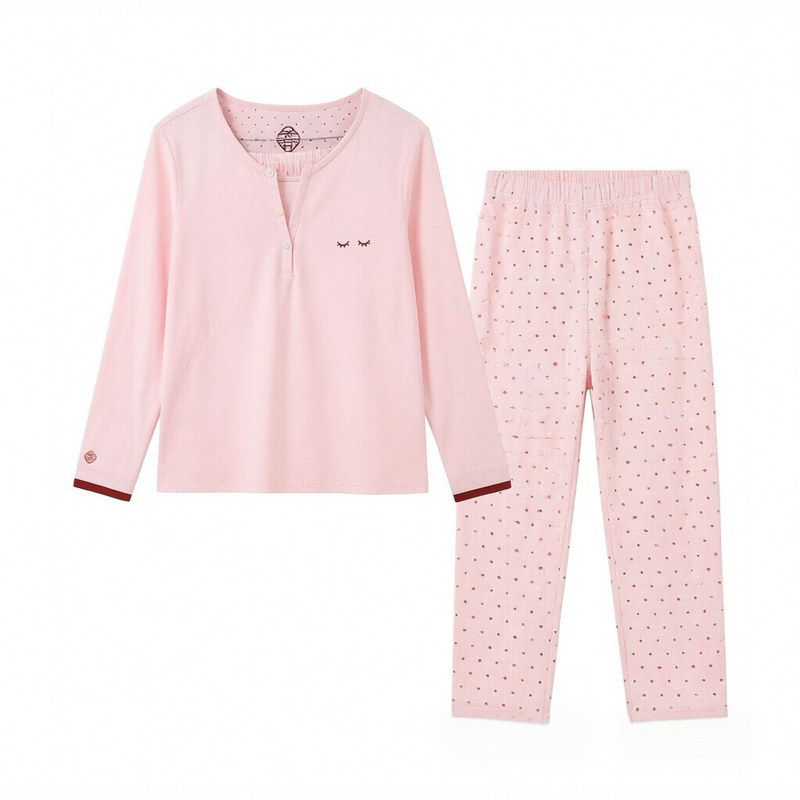 香蜜闺秀秋季纯棉女家居服套装