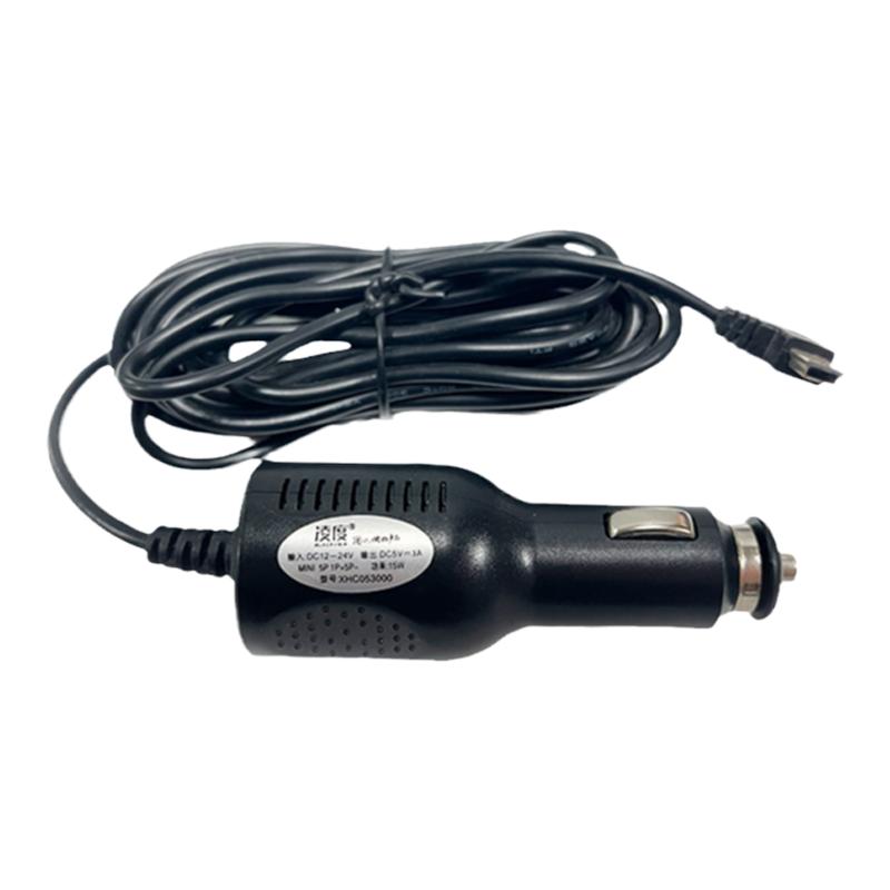 凌度行车记录仪电源线配件原装车充线点烟器连接线输入12V24V通用