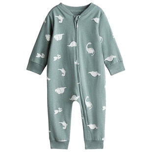 【冬季冬上新】HM童装男婴女婴家居服25新款印花连体睡衣1238371