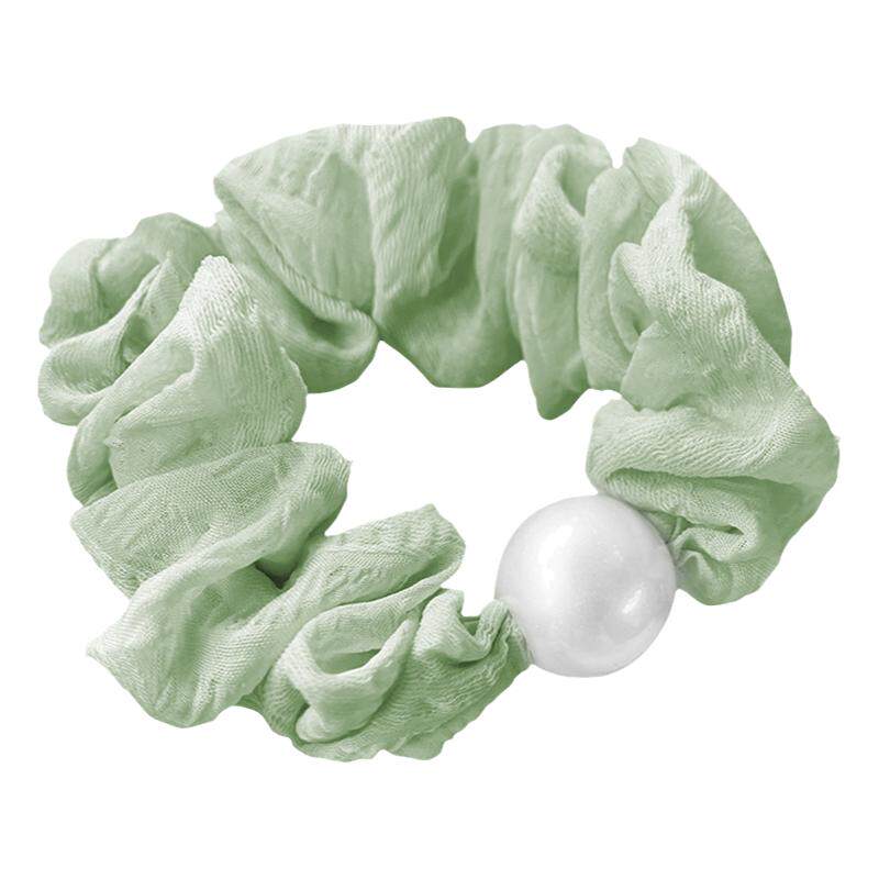 大肠绢纱发饰发绳珍珠高弹力绢纱