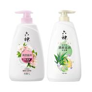 六神沐浴露持久留香家庭装沐浴乳